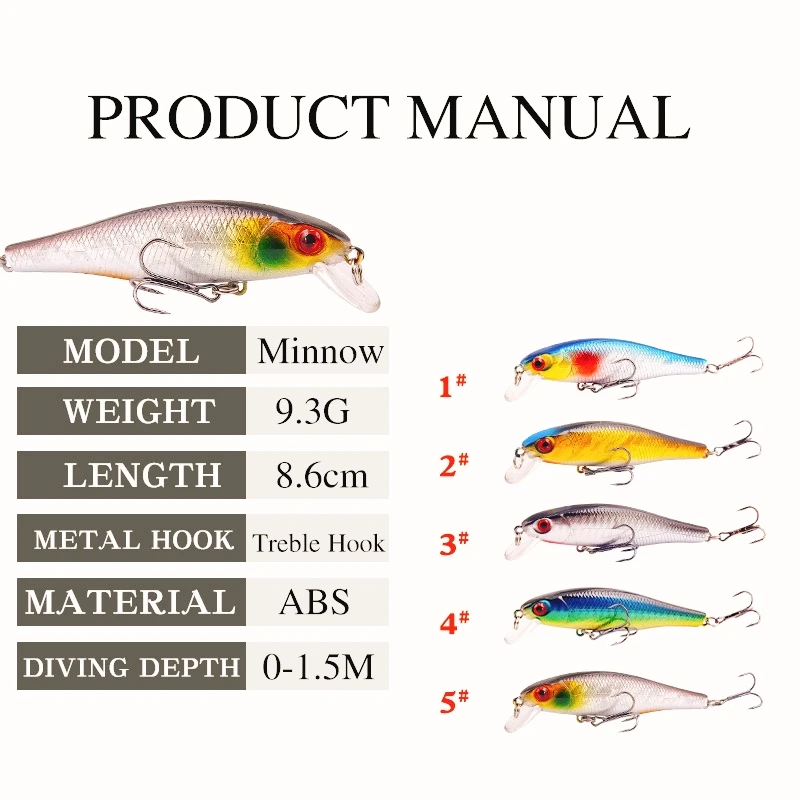 Señuelos de Pesca de pececillos, 1 piezas, modelo japonés, 8,5 cm, 9,2g, Jerkbait, Lucio, Carkbait, Wobblers, Swimbait, cebo profesional - imagen 3