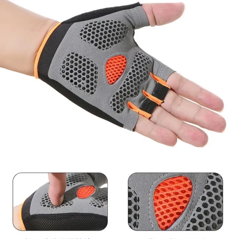 Goture-guantes para deportes de ciclismo al aire libre, S/M/L/XL, antideslizantes, transpirables, sin dedos, para deporte, senderismo, bicicleta