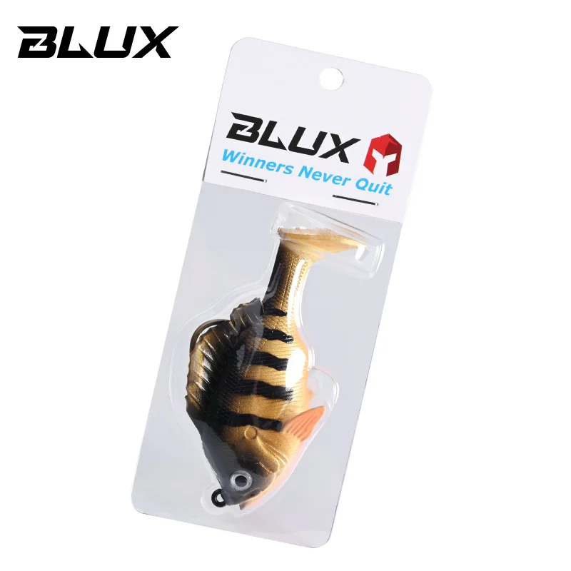 BLUX SLEEPER SHAD-señuelo de pesca con parte inferior de enmalle, 8cm, 19g, cabeza de plomo, anzuelo oculto, cebo suave, Swimbaits, plantilla de pez, cola de paleta, Lucio, equipo de lubina - imagen 3