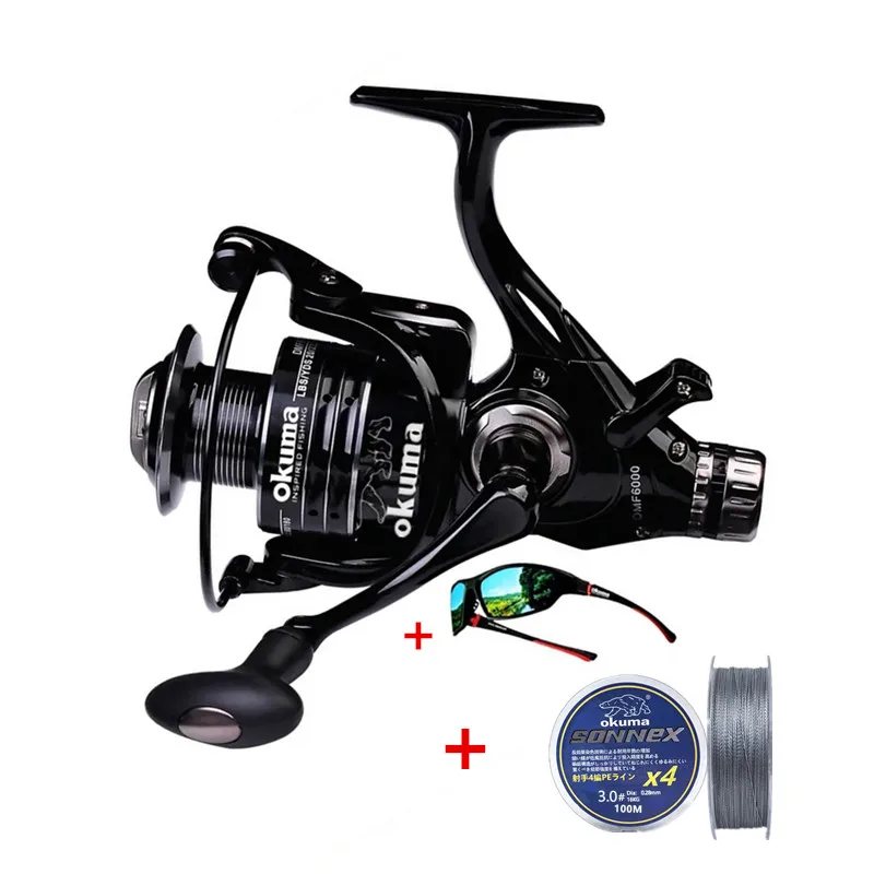 Okuma-barco de pesca giratorio con copa de alambre totalmente metálico, 5,2: 1, 4,7:1, tambor giratorio de 19KG, tambor de pesca giratorio de resistencia 3000-6000 - imagen 5