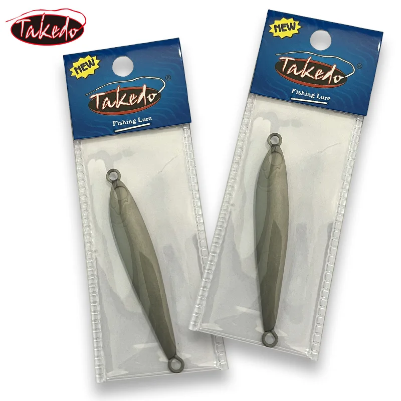 TAKEDO 30G 40G 60G 80G 100G 120G plantilla de tungsteno señuelo de pesca señuelos de Jigging espacios en blanco cebo sin pintar cebos artificiales para atún bajo - imagen 5