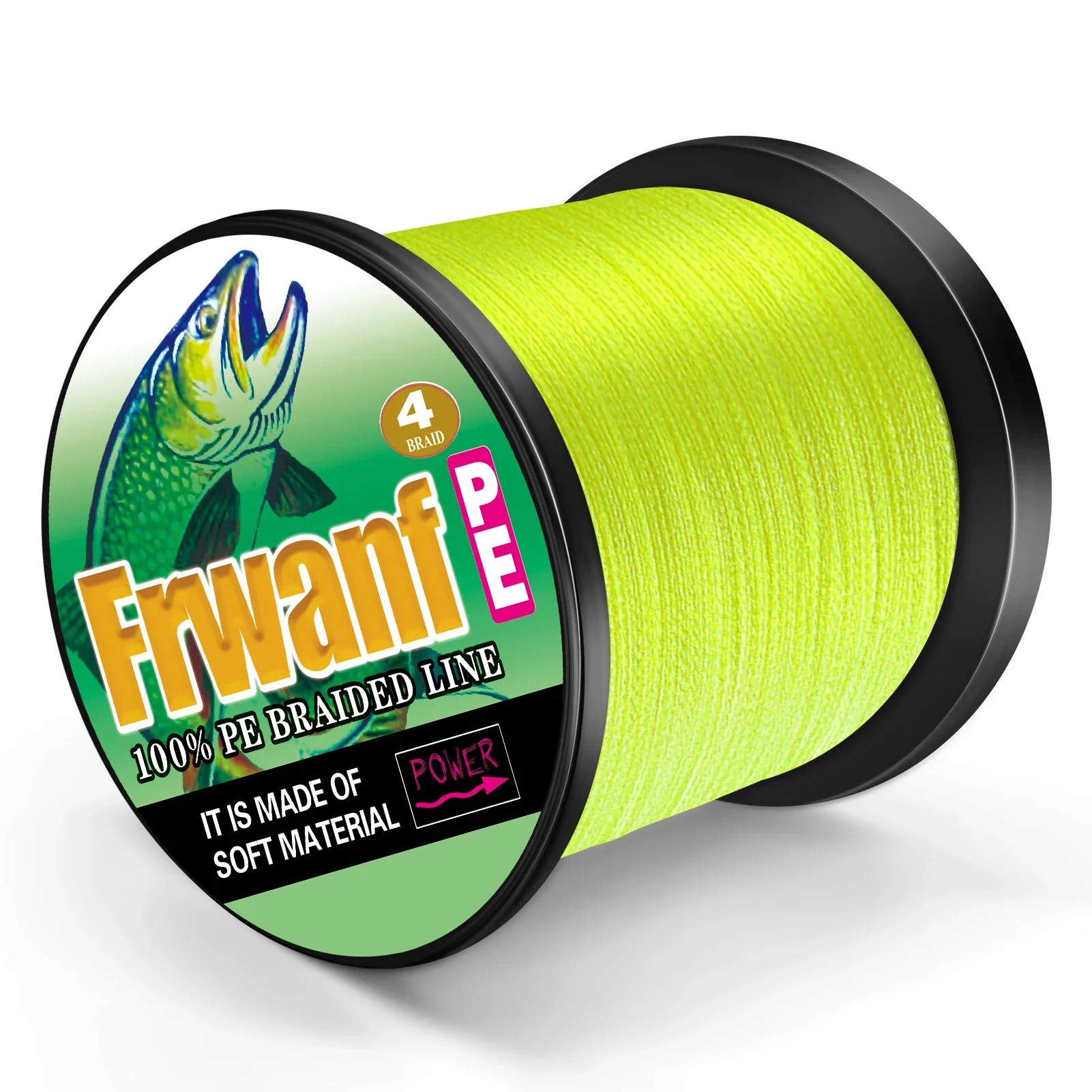 Frwanf-sedal de pesca multifilamento japonés, 4 hebras, línea trenzada de PE japonesa, línea de pesca trenzada súper fuerte, 1500M, 2LB-100LB - imagen 2