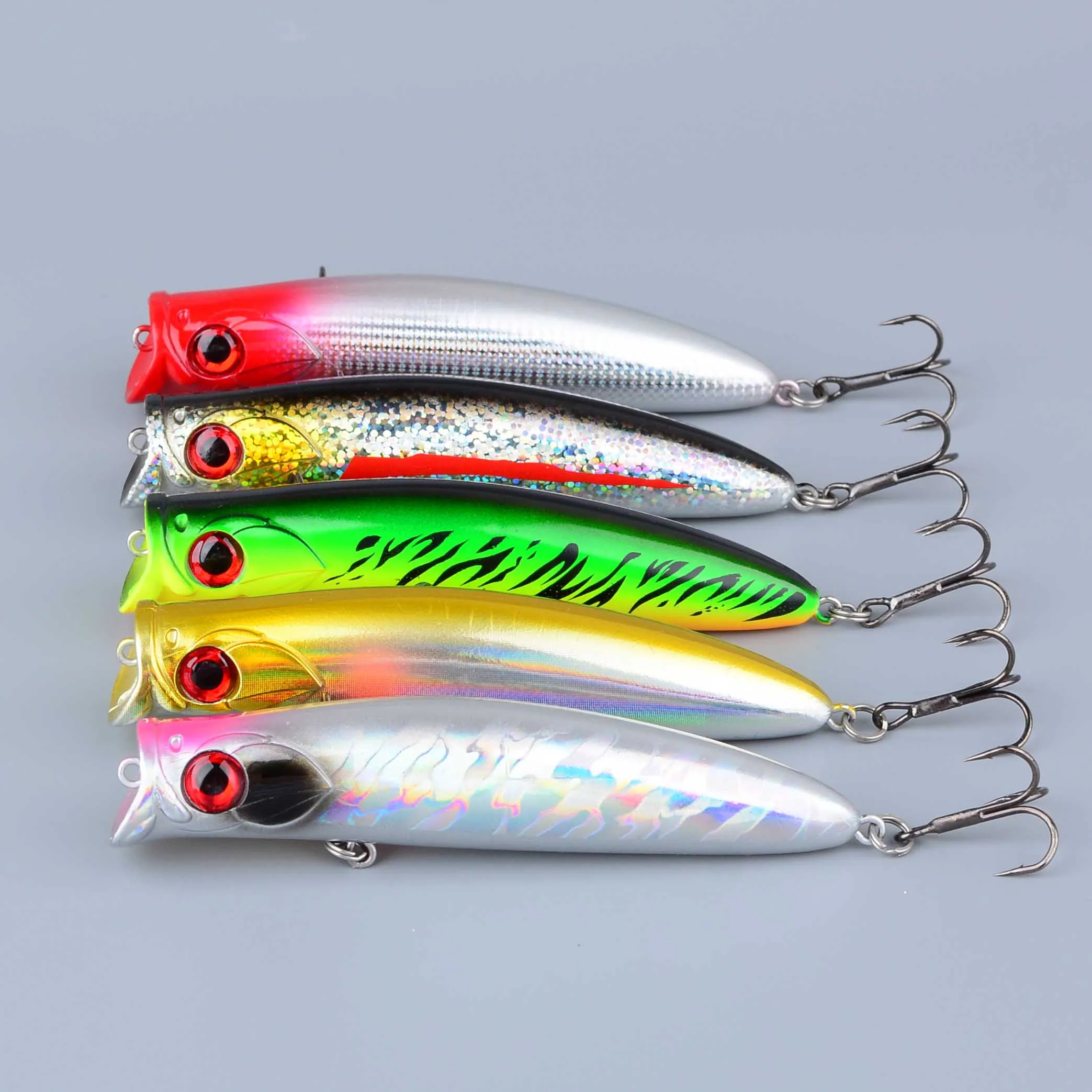 Señuelo Popper flotante – Crankbait artificial de plástico para pesca - imagen 2