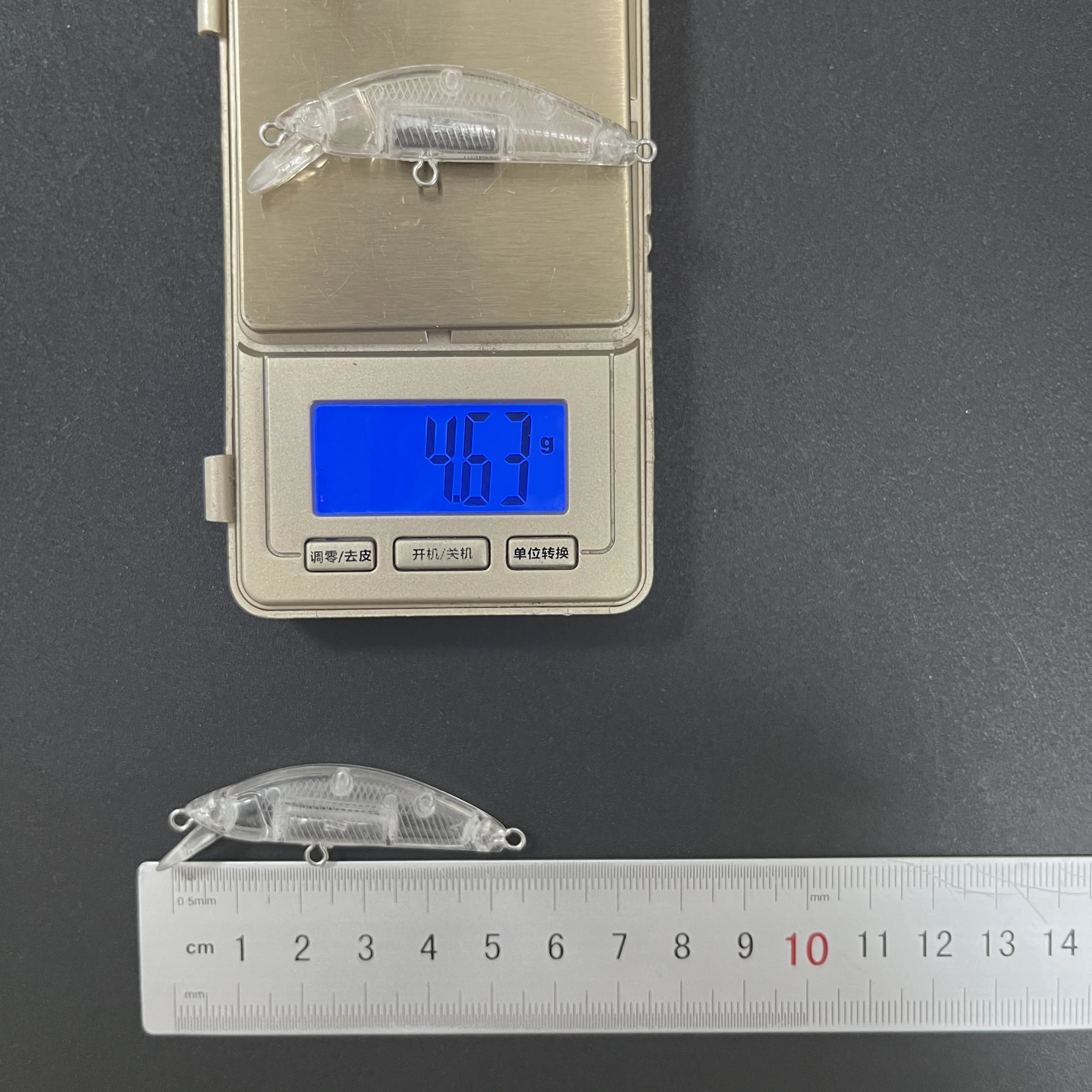 50 Uds 4,6g 50mm espacios en blanco sin pintar hundimiento Minnow Señuelos de Pesca Twitch Wobbler cebo Artificial para Peche trucha Swimbait de plástico - imagen 5