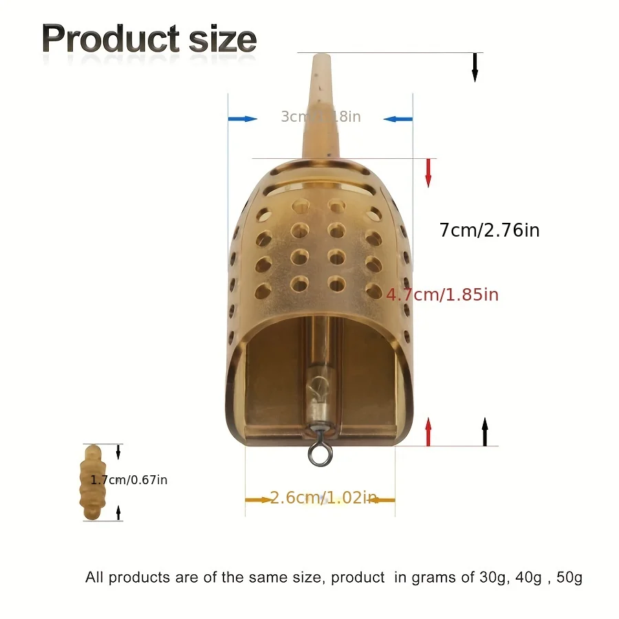 Alimentador Inline para Pellets de Carpa – Feeder Resistente - imagen 2