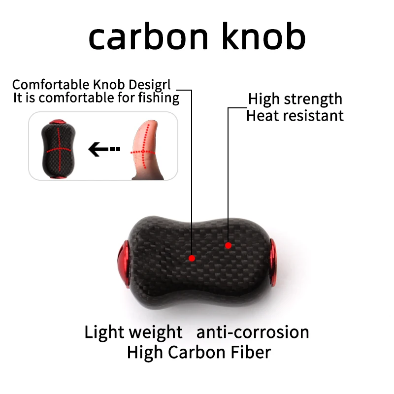 Kawa-mango de carrete de pesca de fibra de carbono, orificio de montaje de 8x5/7x4mm para carrete S / D/A, accesorio basculante de carrete DIY, nuevo - imagen 4