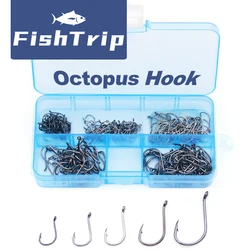 FishTrip Anzuelos Pulpo Agua Salada Acero Rico en Carbono para Pesca