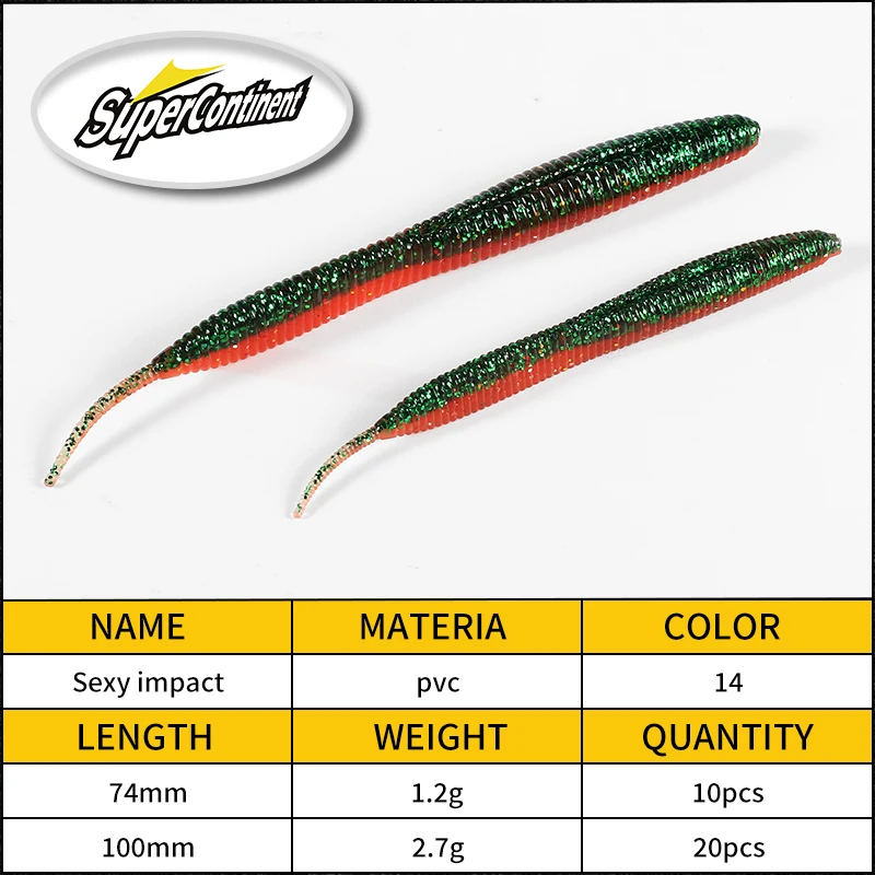 Vinilo Supercontinent Cola de Rata 20cm – Cebo de silicona