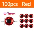 Red 100pcs 3mm