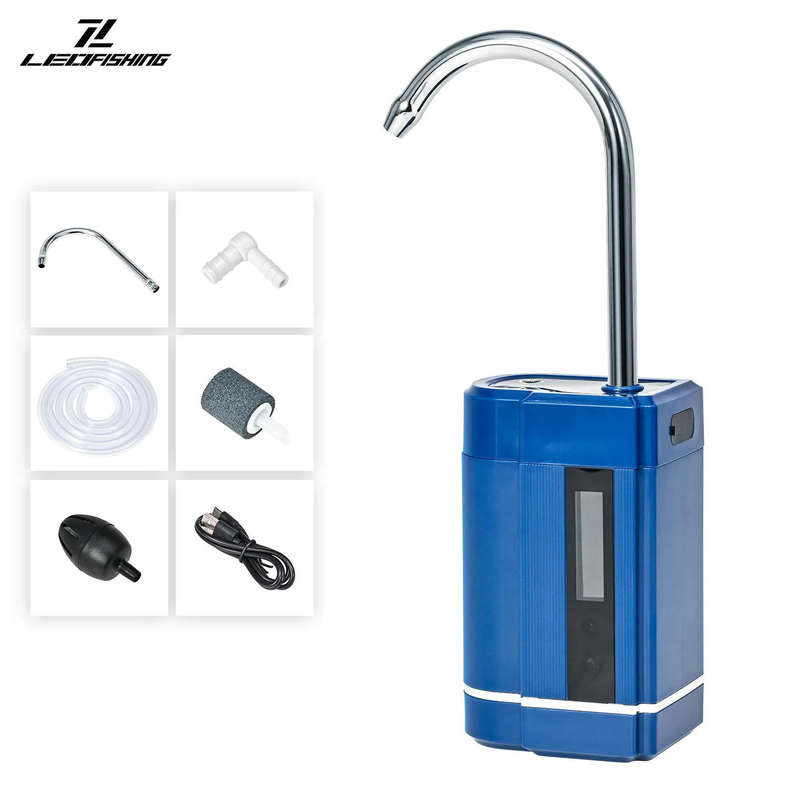 Bomba de oxígeno para pesca, máquina portátil para exteriores, caja de pesca de inducción inteligente, potenciador de agua, bomba de oxígeno, herramientas de pesca - imagen 2