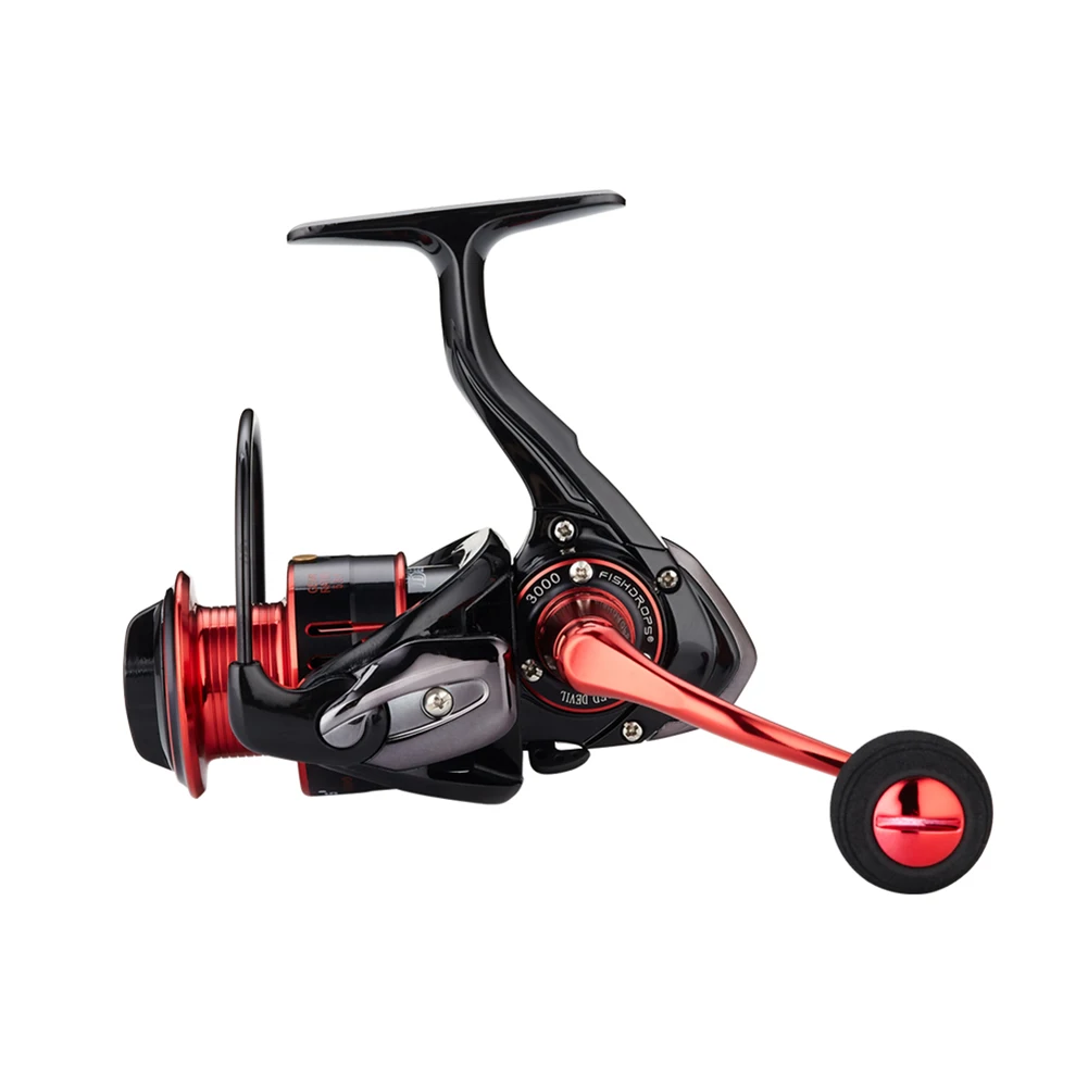 Carretes de Pesca Fishdrops, carrete giratorio de fibra de carbono 10BB, Ratio de engranaje ligero 5,5: 1, rueda de Pesca, bobina de Pesca en hielo - imagen 4