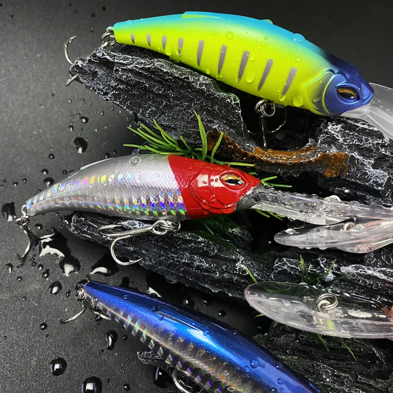 Cebo de pececillo de agua salada, 18g, 85mm, Wobblers de sábalo profundo, Pesca flotante, cebo duro artificial, Señuelos de Pesca de lubina, equipo de buceo profundo - imagen 5