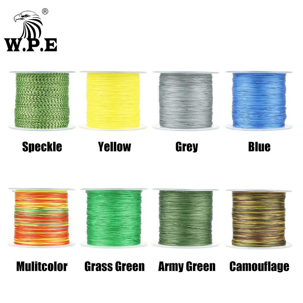 W.P.E KOMODO-línea de pesca trenzada de 4 hebras, 100m, 0,6 #-4,0 # PE, 10lb-40lb, aparejos de línea de pesca de hundimiento - imagen 2