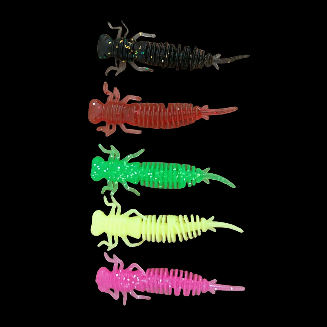 Señuelos blandos artificiales de silicona para pesca, cebo de plástico de 4cm, 250 piezas, para Lucio, pececillo, Swimbait, Jigging - imagen 3