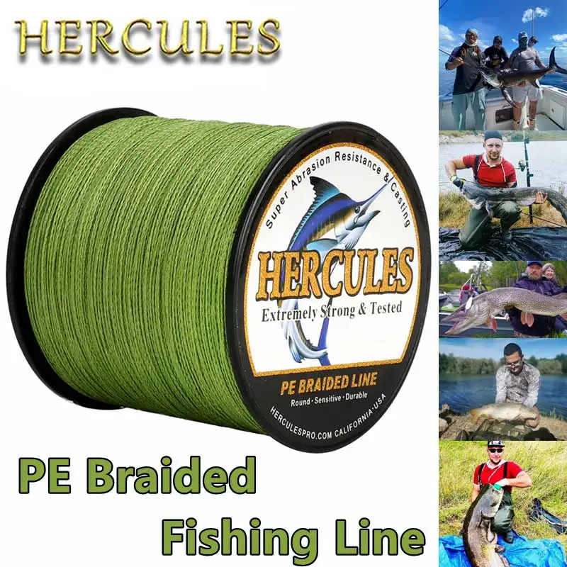 Hercules 8 hebras 150m PE hilo de pescar de carpa Pesca alambre trenzado 10-200LB Peche cable multicolor suave para peces lubina - imagen 3