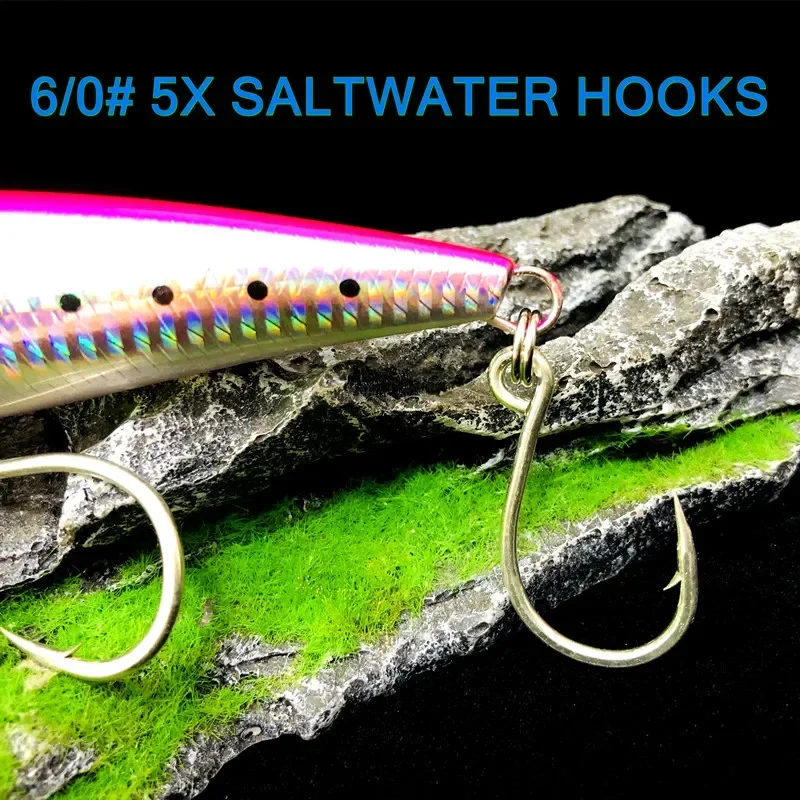 GREENSPIDER 145mm 60g Señuelos de Pesca de Mar hundimiento barco Trolling lápiz grande cebo Artificial para GT señuelo de pesca de lubina - imagen 4