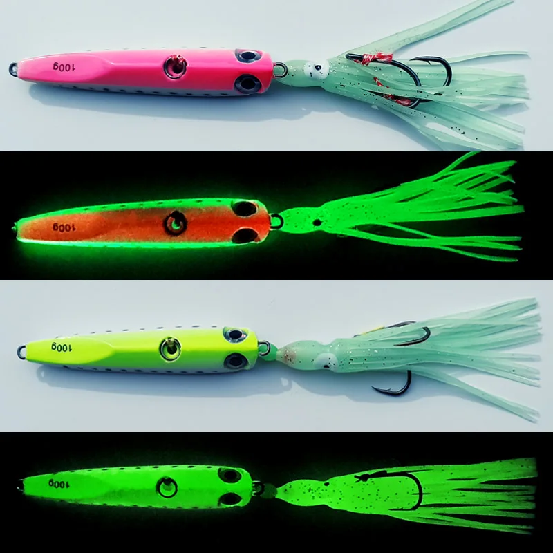 Inchiku Jig luminoso – Falda metálica para pesca marítima
