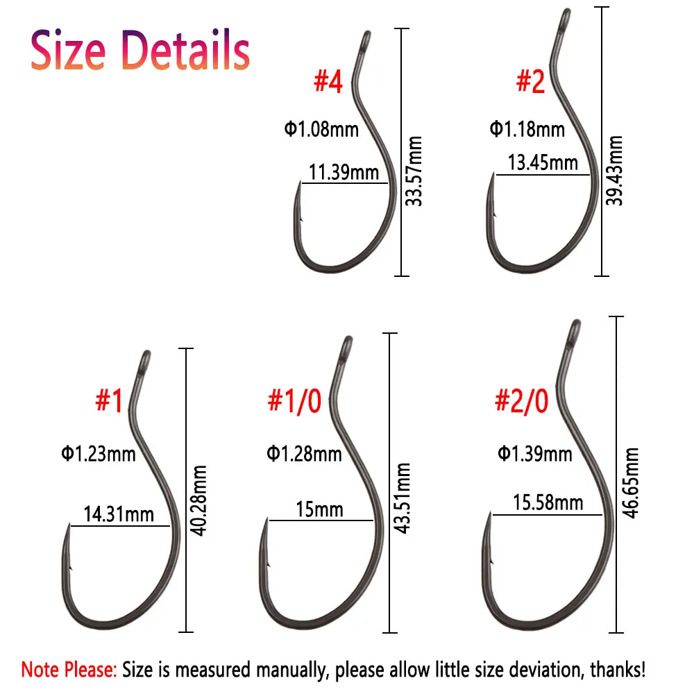 C84BAP 10 piezas # 4 ~ 2/0 2X anzuelo de mosca de camarón con espalda curva fuerte para moscas de camarones grandes serpentinas de espalda curva ninfas Señuelos de pesca de mar - imagen 4
