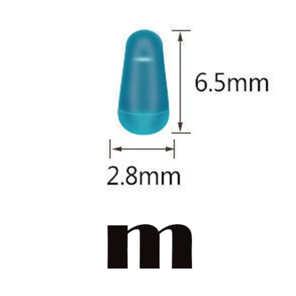 Bolas espaciales de goma de alta calidad para pesca con mosca, tapón de goma azul ovalado, flotador de pesca, lote de 100 unidades - imagen 2