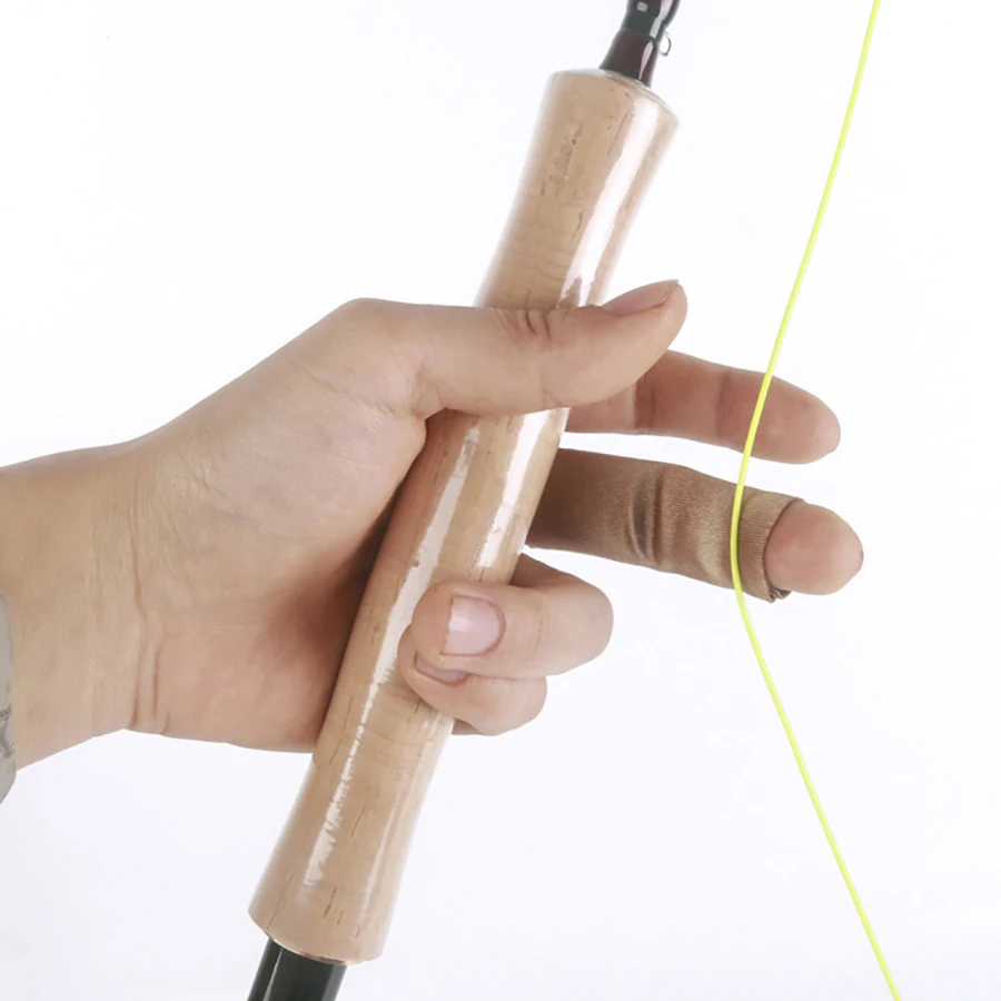 3 unids/set Protector de pestaña de dedo de pesca, protectores de dedo individuales de pelado de pesca de poliéster para dedo de pesca - imagen 2