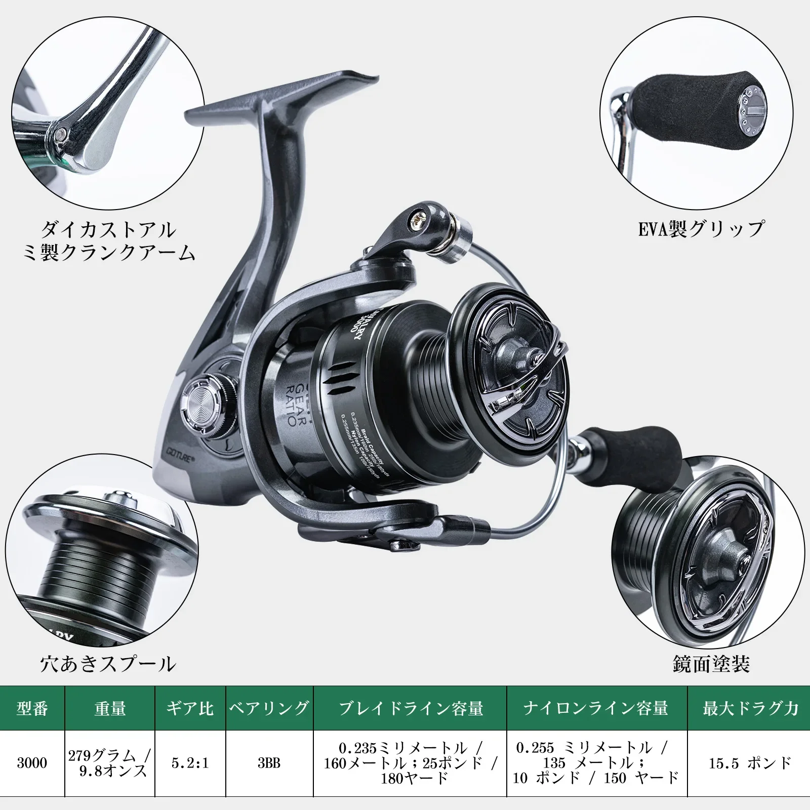 Goture-mochila de equipo de pesca, 43cm × 30cm × 21,5cm, grande, impermeable, diseño multibolsillo, juego de varillas y ruedas, equipo multifuncional - imagen 4