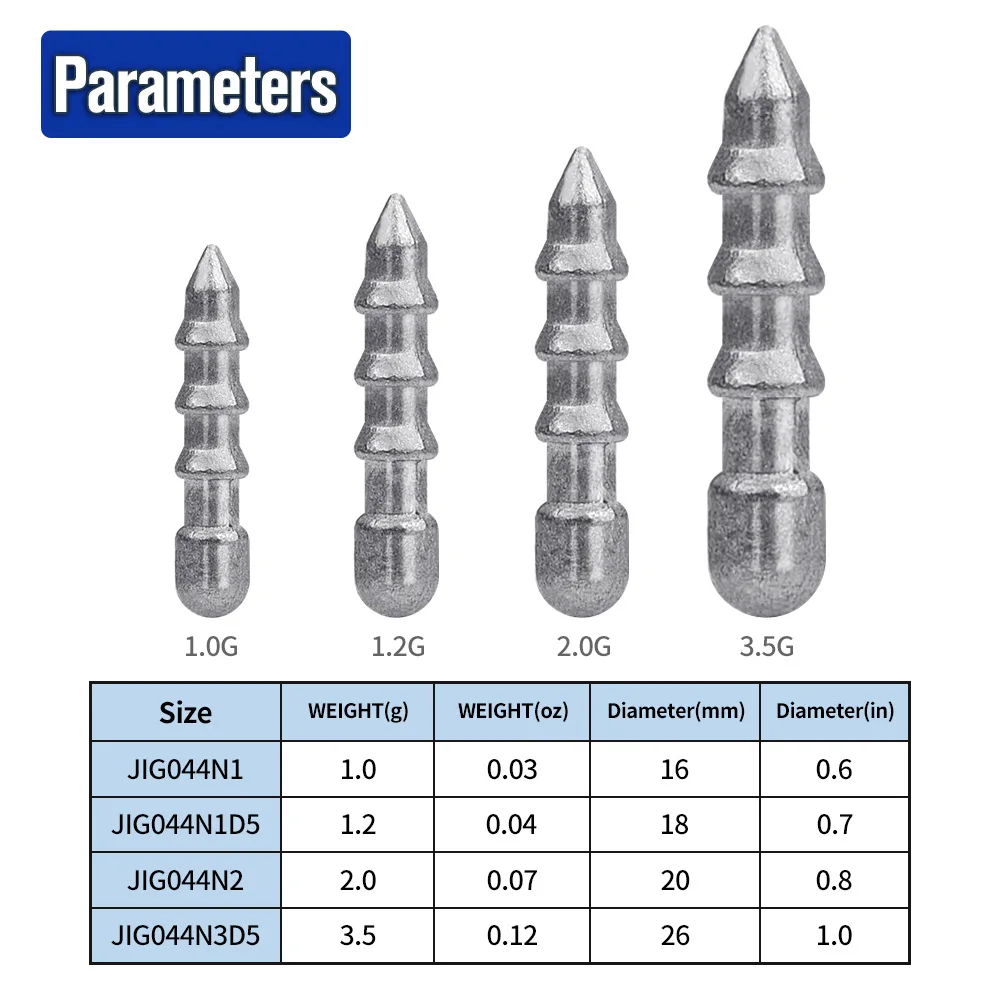 Plomo de inserción de pesca de lubina para señuelos de gusanos de plástico suave, aparejo Neko y pesas de clavos de pesca de aparejo loco - imagen 2