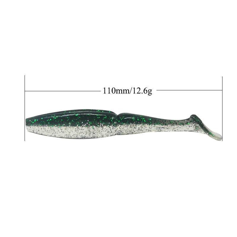 Señuelo de vinilo AI-SHOUYU Easy Shiner Shad – Cola en T 110mm - imagen 2