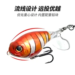 Nuevo Señuelo de Pesca Whopper Popper 12g 16g, Señuelo Artificial de Superficie, Plopper Duro con Cola Giratoria Suave, Wobblerr, Cebo de Pesca