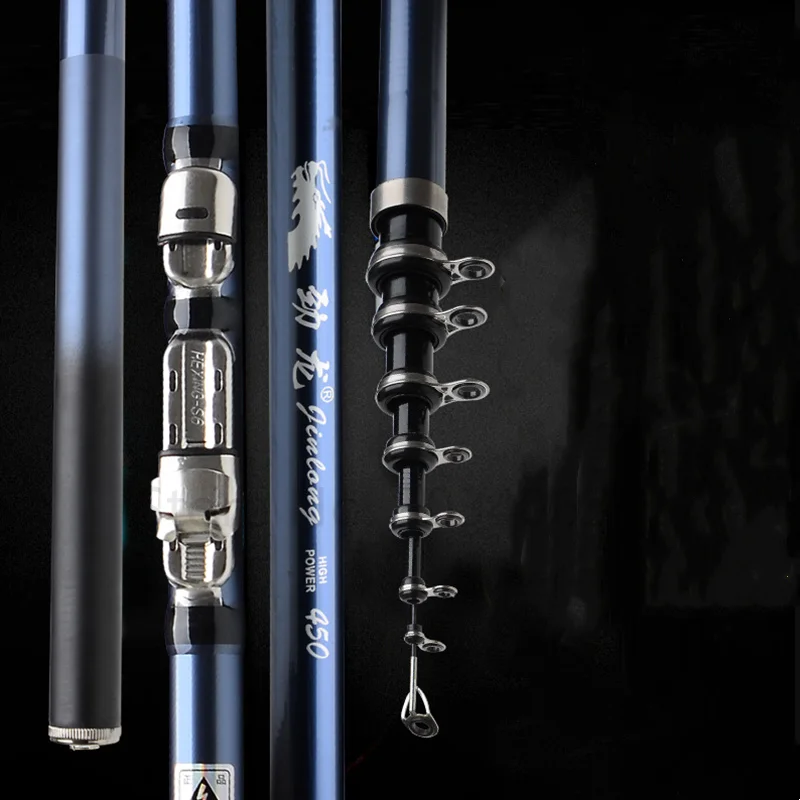 Caña de pescar totalmente de carbono, caña de roca, caña de mano de mar de doble uso, juego de cañas de mar, caña de pescar ultraligera y Ultra dura Ro - imagen 4