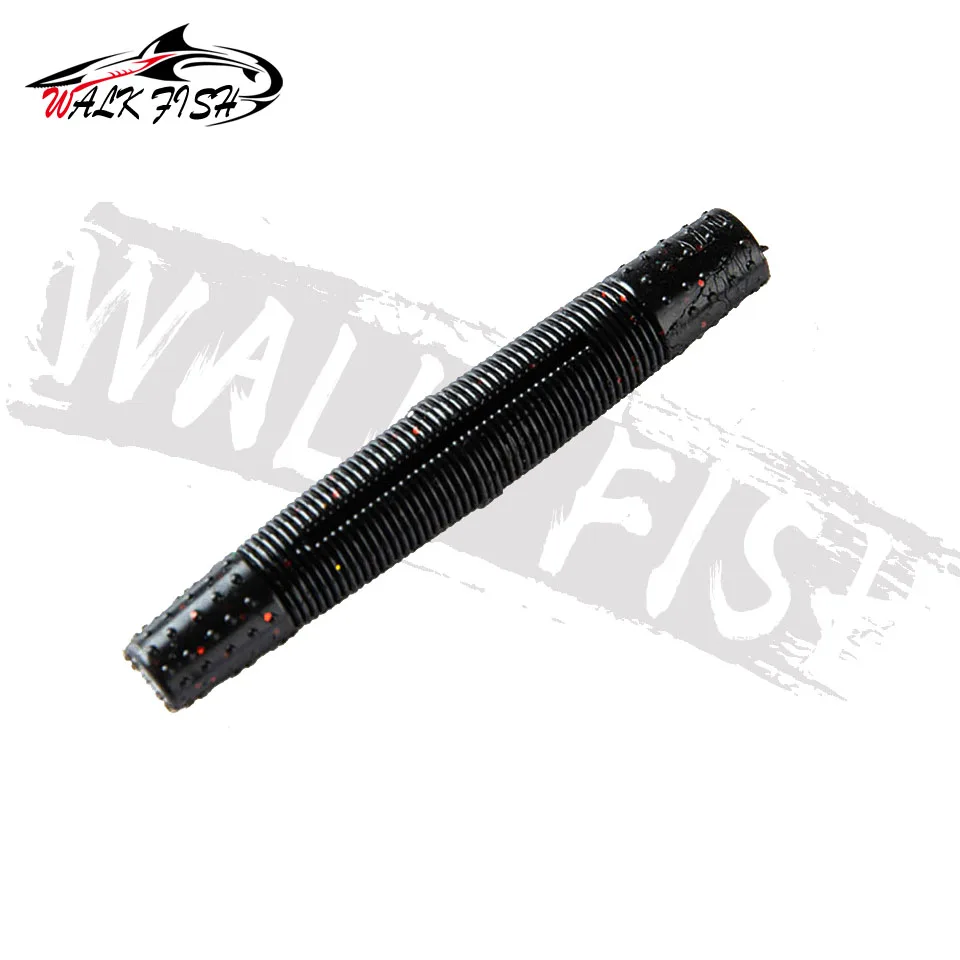 WALK FISH Stick-señuelo de pesca suave, gusano de 4,3g, 68mm, 10 piezas, aparejo Ned, TPR flotante, señuelo de pesca suave, cebo de carpa, señuelos artificiales finura - imagen 5