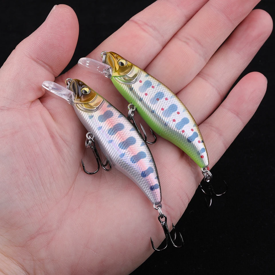 WALK FISH-señuelo de Pesca que se hunde, 1 piezas, 70mm, 7,7g, Wobbler, duro, lubina, trucha, aparejos de Pesca - imagen 5