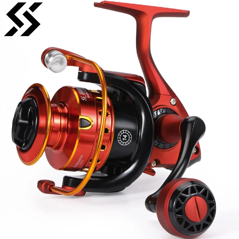 Sougayilang-carrete de pesca giratorio, resistencia al agua, potencia de arrastre máxima de 10KG, para Lucio, 1000-5000, 5,2: 1 - imagen 2