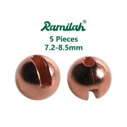 Cuentas de tungsteno ranuradas para atado de moscas 7,2–8,5 mm