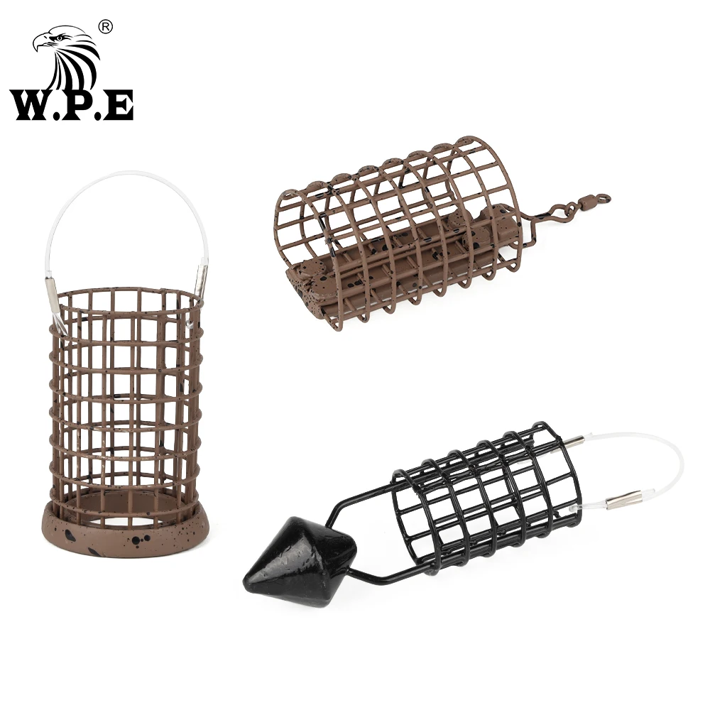 W.P.E-alimentador de método de pesca de carpa, 1 piezas, jaula de alambre de acero, cebo de 20g-60g, aparejo de pelo de pez de carpa de Europa, alimentador de carpa, accesorios de aparejos de pesca - imagen 4
