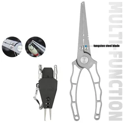 Alicates de pesca multifuncionales con tijeras y cortador ergonómicos