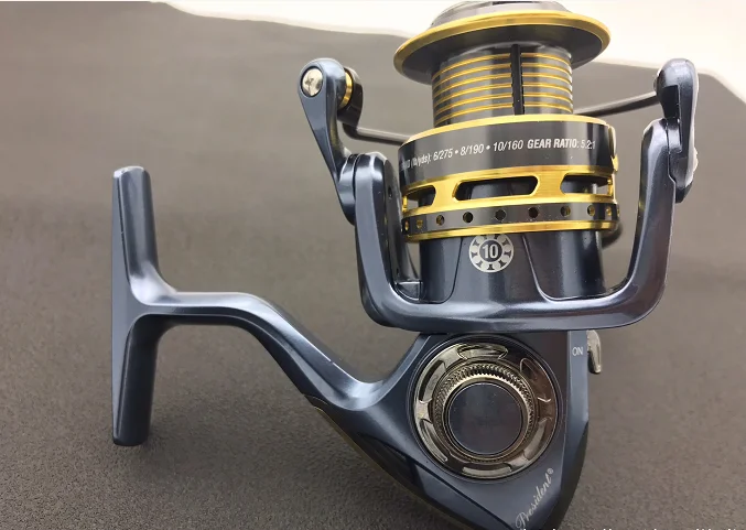 Pflueger-carrete de pesca giratorio, Original, 69 SP10 20 25 30 35 40 10 + 1BB 5,2: 1, Rotor de carbono ligero, señuelo de agua salada