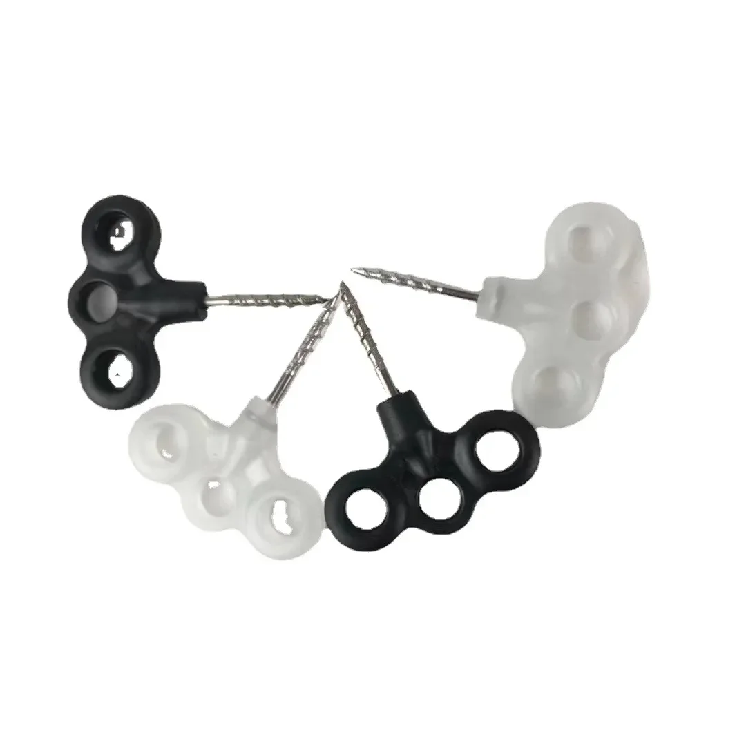 Gancho de punta de tornillo, hebilla de cuerda para senderismo, Camping, Pin de tierra, clavijas luminosas para tienda, accesorios para equipos de viaje al aire libre, 5 uds. - imagen 3