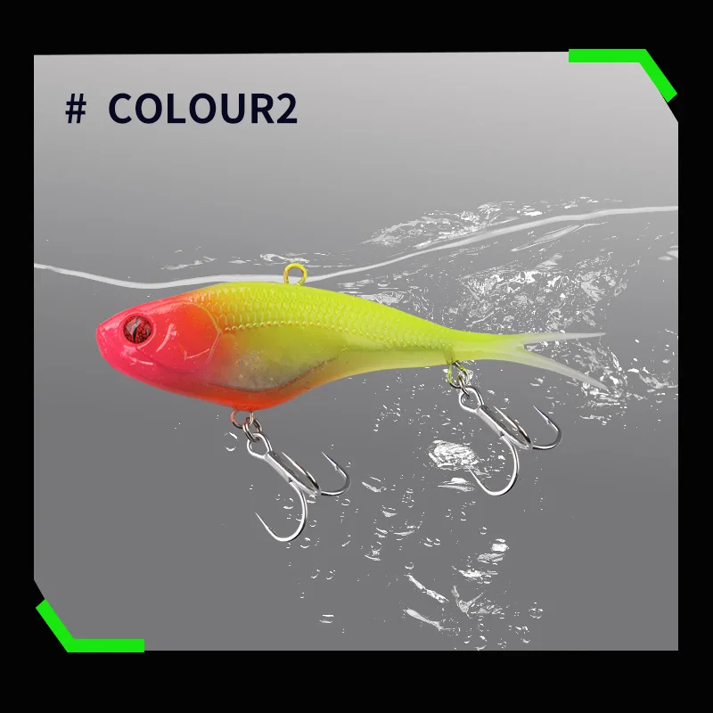 67g cabeza de plantilla de Metal suave VIB señuelo de agua salada Softbait de silicona Swimbait señuelo de pesca de invierno para pargo Mahi Wahoo Redfish - imagen 4