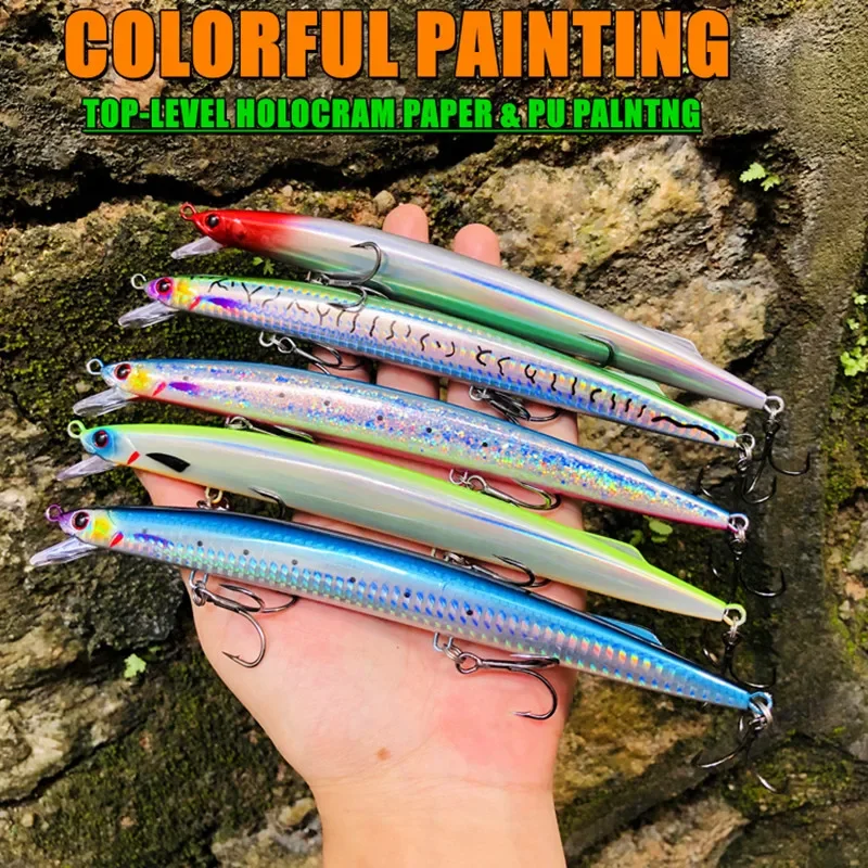 GREENSPIDER-cebos duros para pesca de pececillos, 190mm, 36g, Jerkbait de fundición larga, agua de mar, atún de lubina, novedad - imagen 3