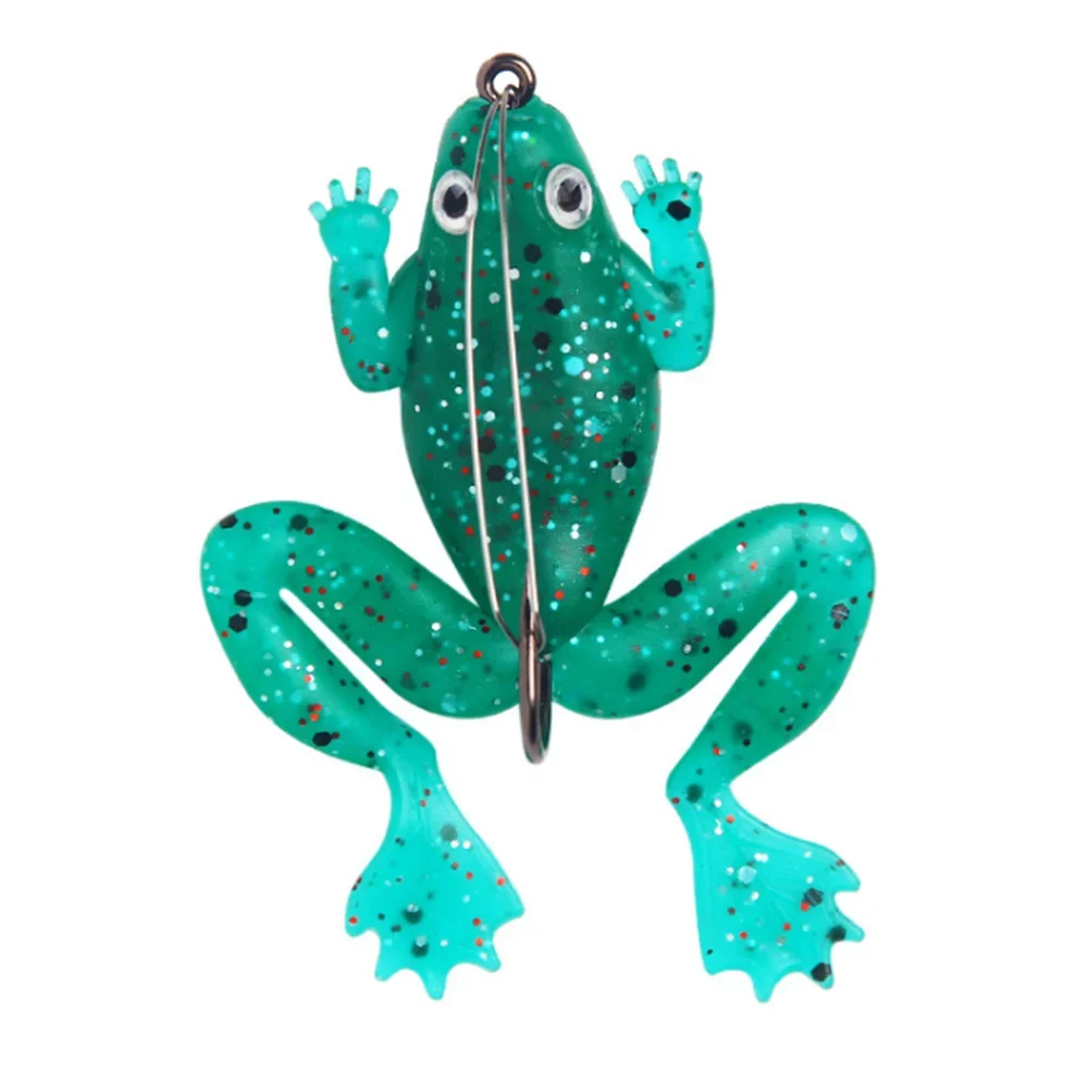 Cebo Luya de rana trueno, asesino de peces negros, 5,2g/6cm con un solo gancho, cebo suave de rana, cebo de simulación de insectos suaves, artefacto de pesca - imagen 3