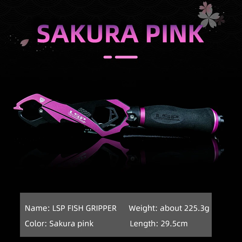 Pinza de pescado LSP con escala, aleación de aluminio, cordón práctico telescópico, mango ergonómico, accesorios de pesca, regalos para hombres - imagen 4