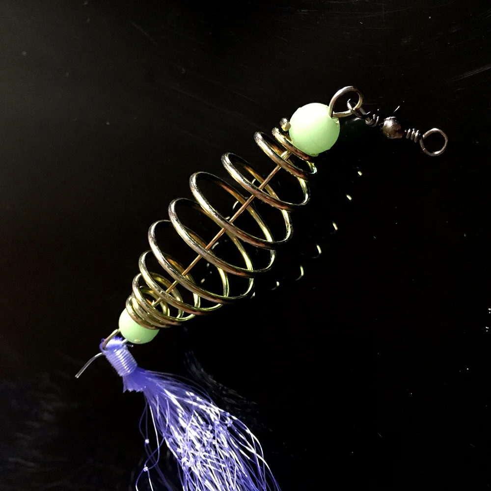 Ghotda-red de Pesca de carpa, aparejos de Pesca de resorte de cobre, red de Pesca con cordones luminosos, red de malla nocturna de 10 tamaños - imagen 5