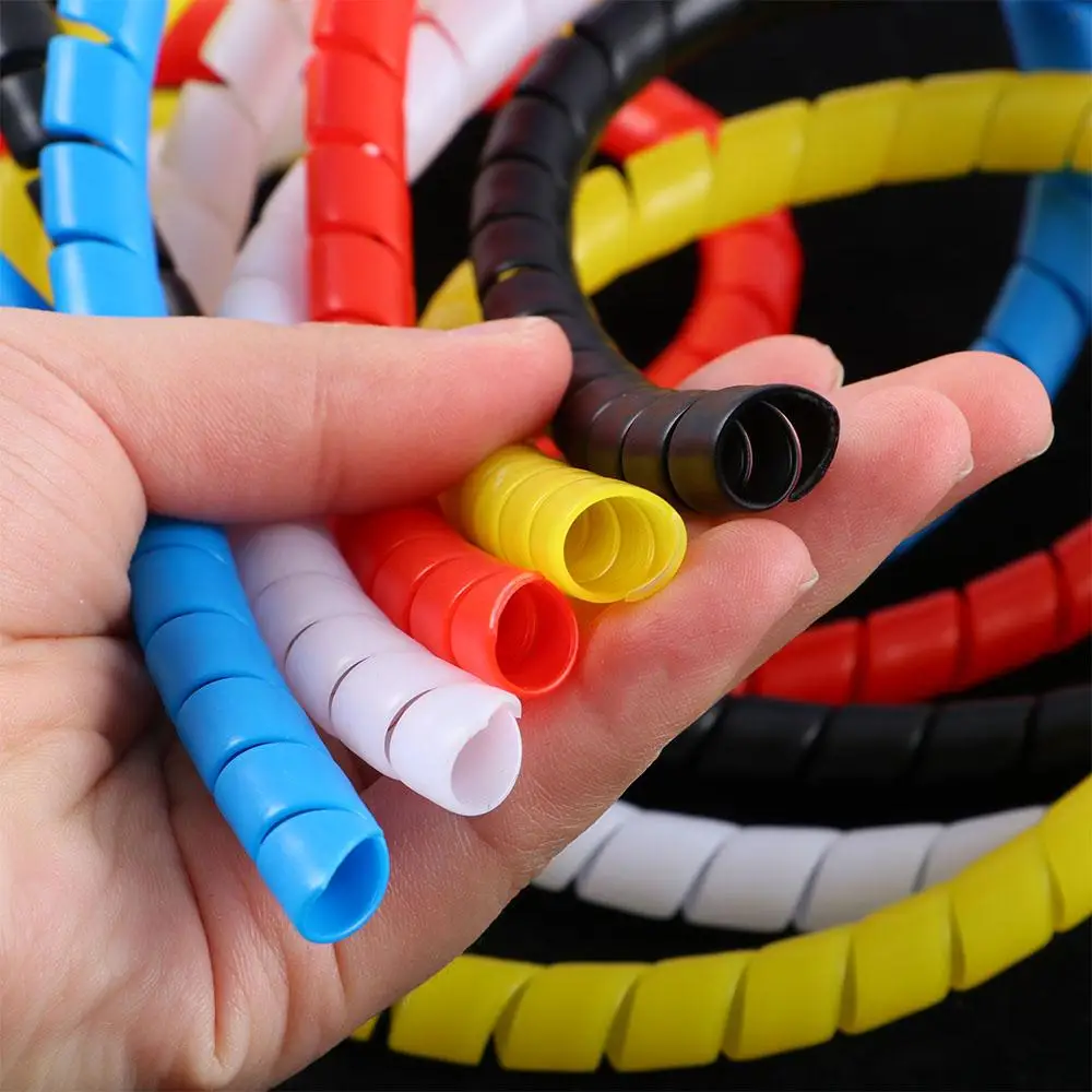 Protección espiral envoltura organizador Protector cubierta tubo bobinado Cable línea protectora piezas de Scooter - imagen 3