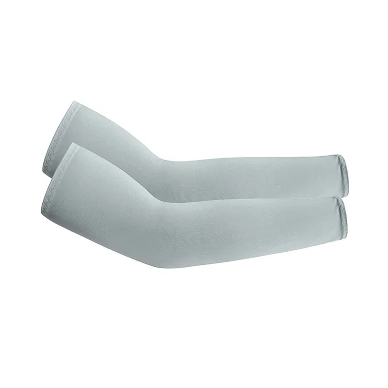 Mangas de brazo de seda de hielo, Manga deportiva, protección solar UV, cubierta de mano, calentador refrescante, correr, ciclismo, pesca, Mangas Para Brazo Beach - imagen 5