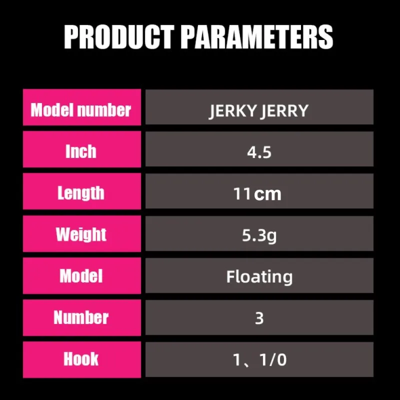 RIKAON 11CM 3 uds tipo ratón flotante Anti-colgante hierba suave señuelo Artificial cebo de pez fundido aparejos de pesca cebo - imagen 3