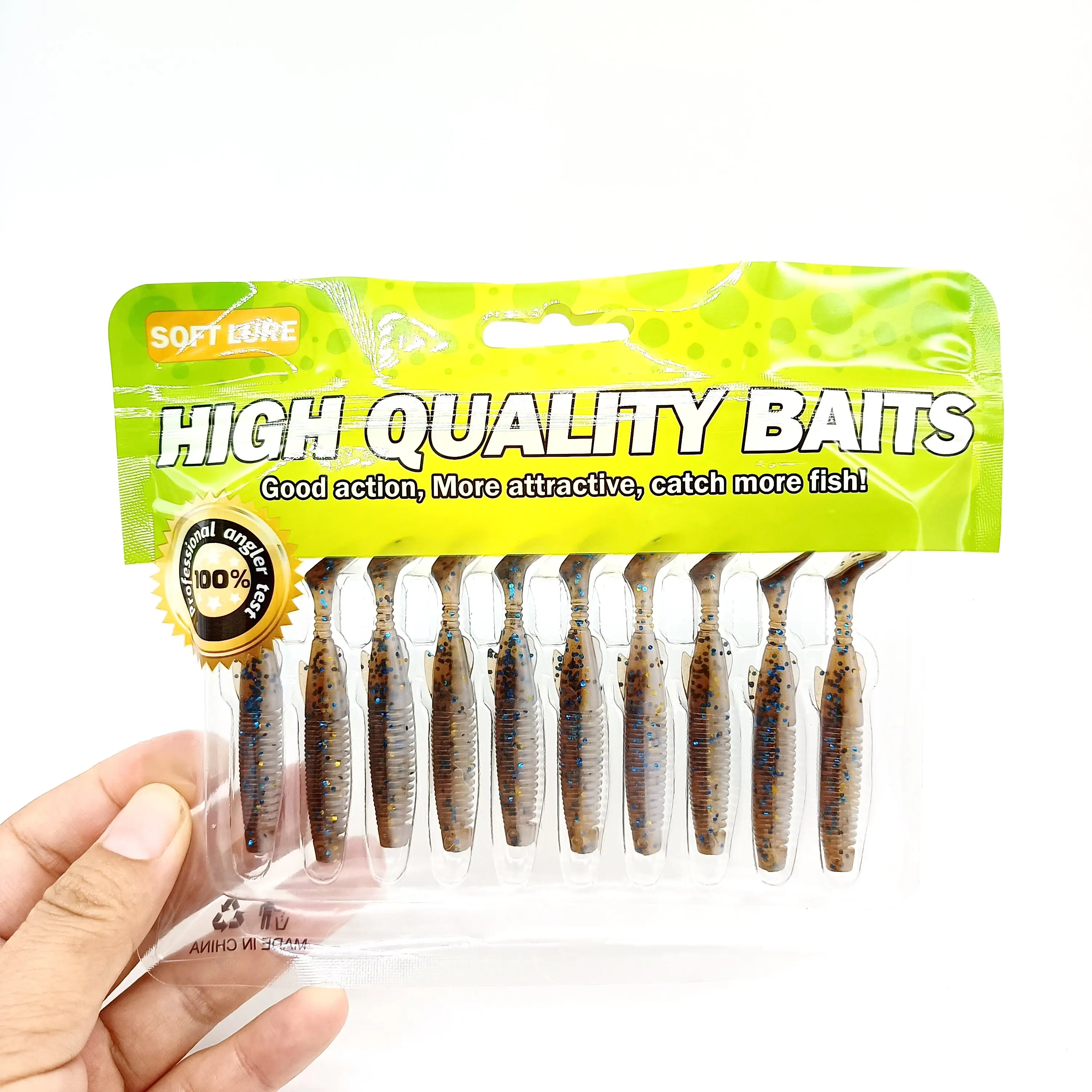 DUODUOYU-Señuelos de Pesca blandos TPE, cebo flotante de 65mm/75mm, cebo Artificial de silicona suave, aparejos de Pesca Leurre Souple - imagen 2