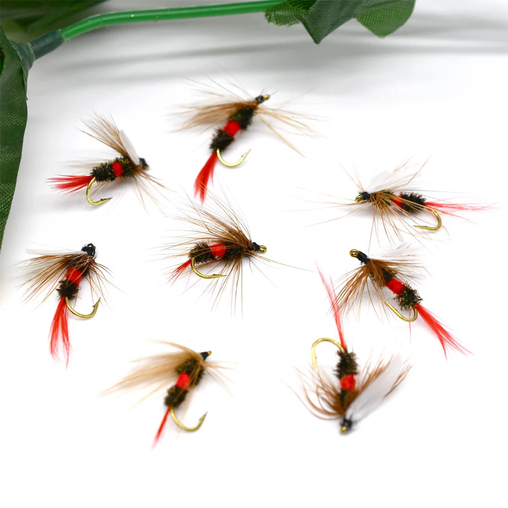 MNFT 10PCS 10 #   Royal Wulff moscas secas para pesca de trucha moscas Coachman pesca aparejos de pesca con mosca - imagen 4