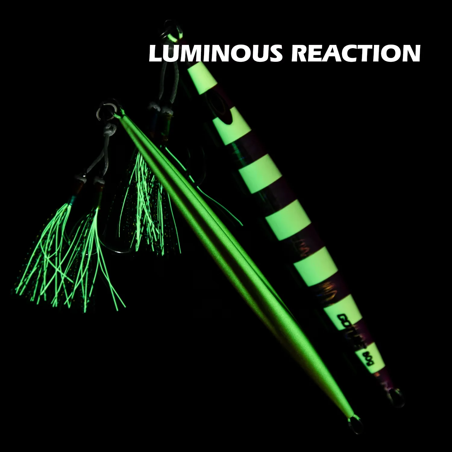 Goture 1pcs Fast sink luminous Metal Jig Fishing Lure 80g 100g 150g 200g 250g OffShore Slow Pitch Glow Jig Spoon Hard Sea Lure - imagen 4