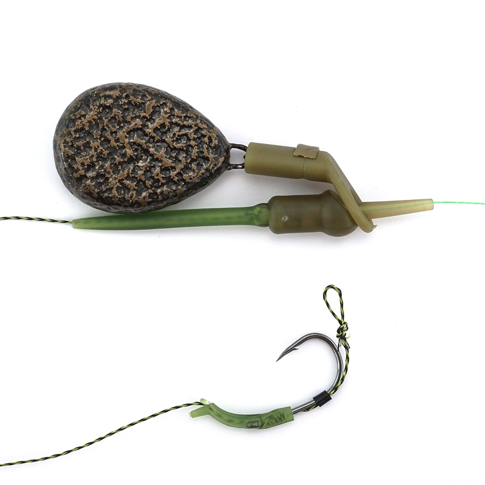 Hirisi-Juego de 10 anillos de pesca de carpa, cuentas de goma para carpa Chod, aparejos de helicópteros, aparejos terminales, accesorios de pesca - imagen 2