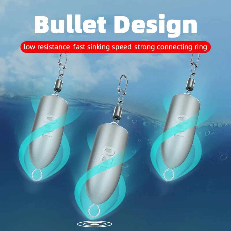 NUNATAK-plomo de pesca de barco de mar, núcleo suave, 10G-120G, plomo hueco, cuentas de barrera, plomo de larga distancia, plomo inferior anti-colgante - imagen 3